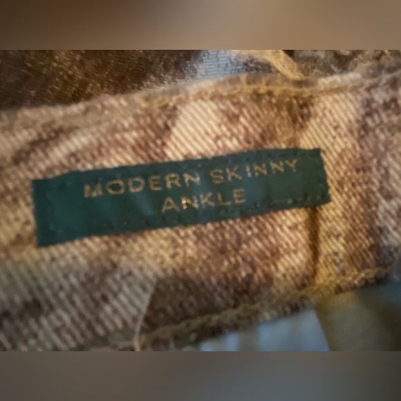 LRL Lauren Jeans Co Modern Skinny Ankle Print Jeans, Size 14 - Picture 5 of 5